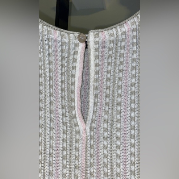 Tricot Chic Dress - White/Orange - Picture 9 of 11